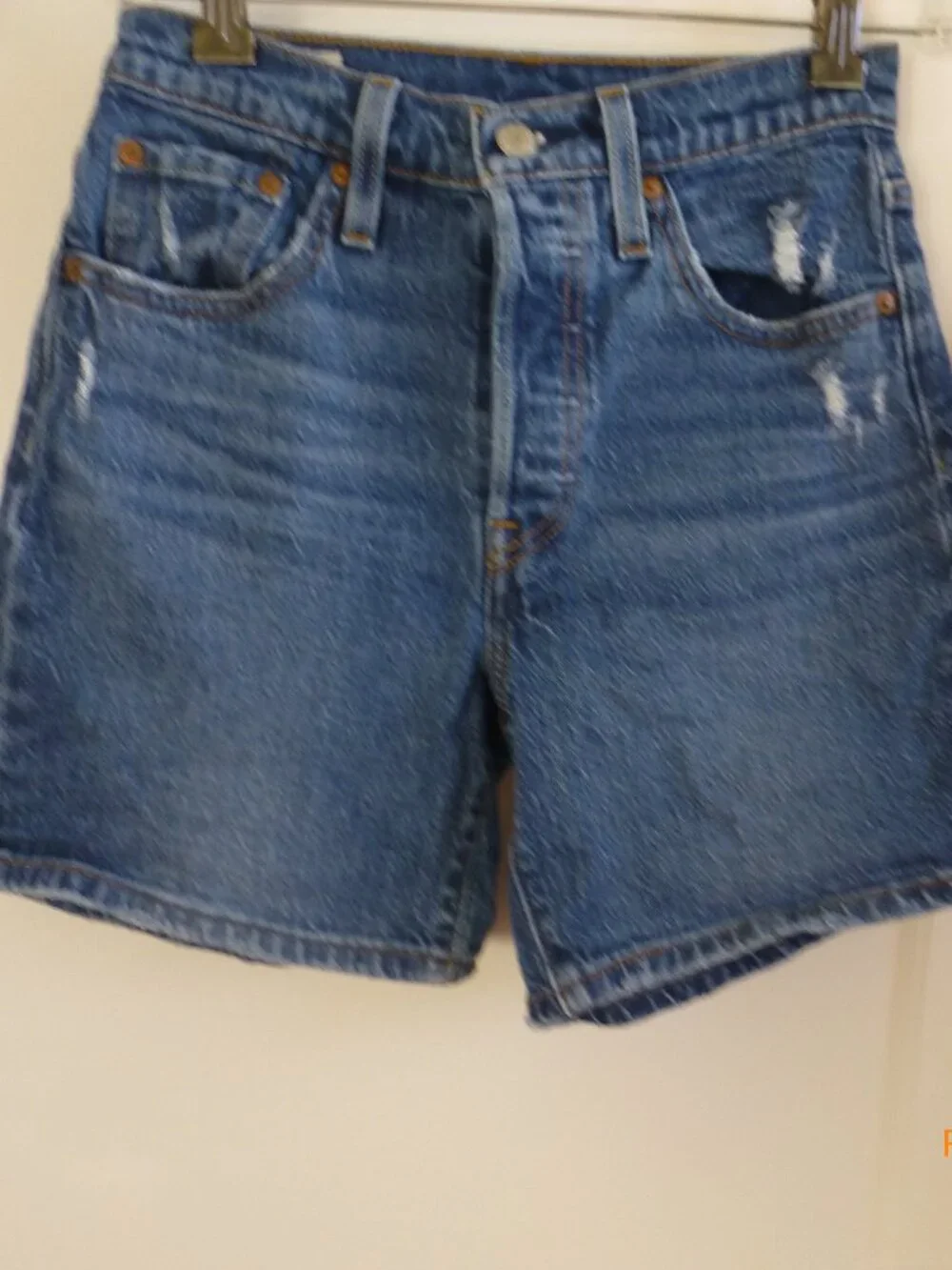 Levi’s Premium 501 Denim Shorts Women’s High Rise Button Fly size 24
